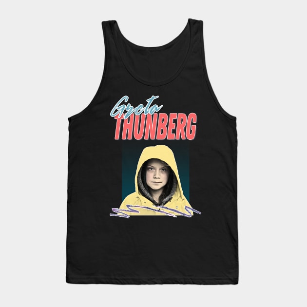 Greta Thunberg //// Aesthetic Fanart Design Tank Top by DankFutura